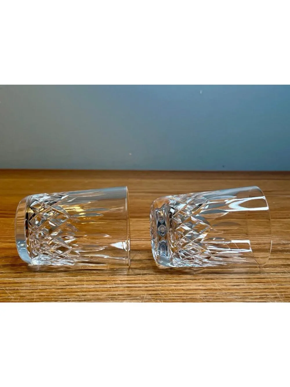 Set of 4 Vintage Waterford Crystal 5 ounce Flat Tumbler Glasses, Lismore Patte